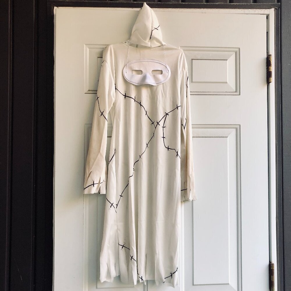 Cool Ghoul Ghost Costume (Rubie's) - Size Small (3-4y) | Headpiece & Hooded Robe